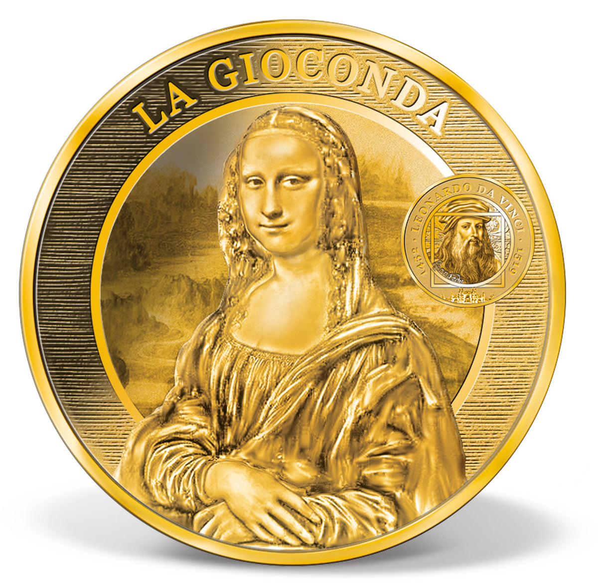 Obrázek produktu z Kompletní sada 1/200oz zlatých mincí "Da Vinci"
