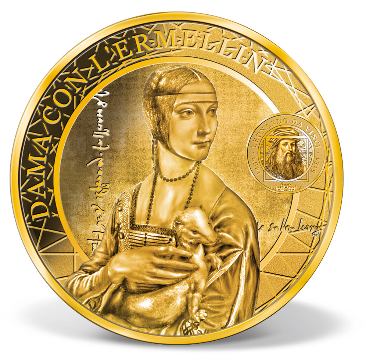 Obrázek produktu z Kompletní sada 1/200oz zlatých mincí "Da Vinci"
